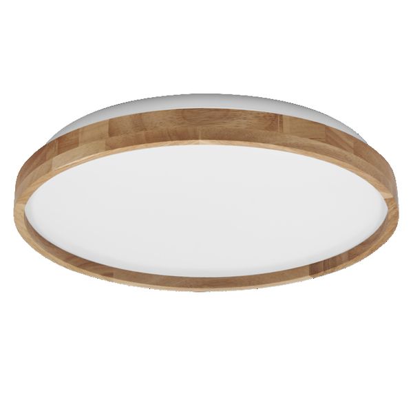 LED ceiling luminaire Orbis Alison 395 24W 830 ClickDim wood image 1
