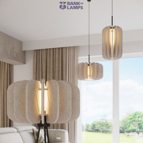 Pendant lamp MULA 27 beige image 7
