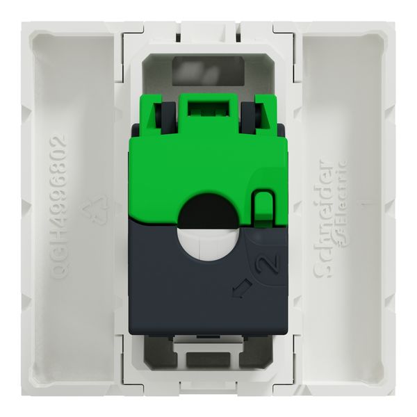 Data socket New Unica RJ45 Cat6 STP shuttered 2M white image 2