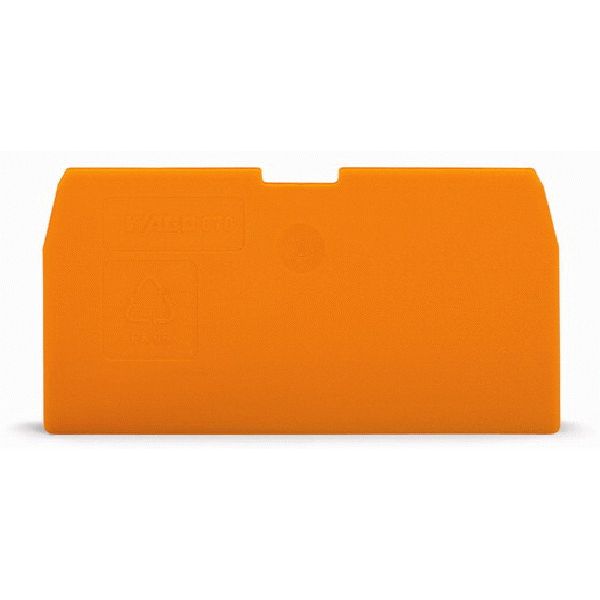 End and intermediate plate 1 mm thick orange image 1