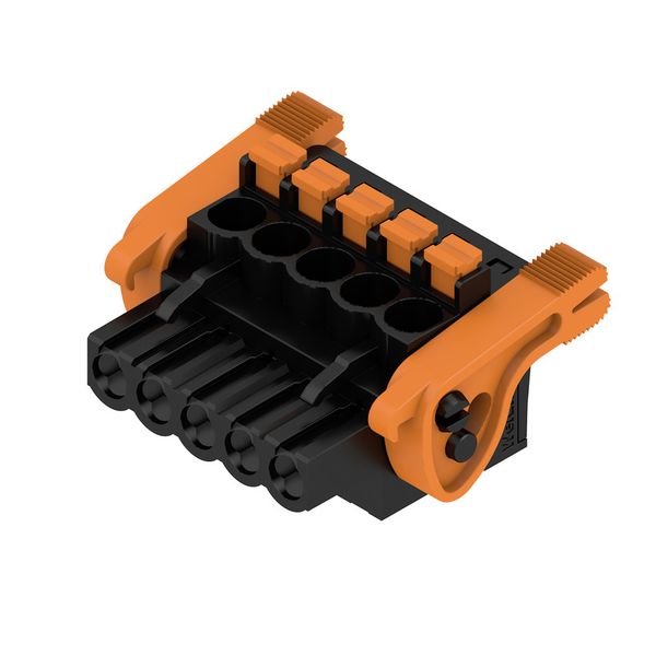 PCB plug-in connector, female plug, 5.00 mm, Number of poles: 5, 90°, PUSH IN with actuator, Clamping range, max. : 3.31 mm², Box image 2