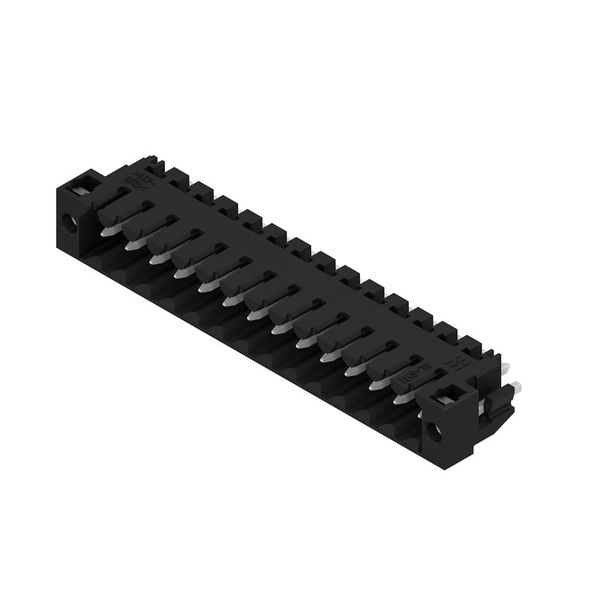 PCB plug-in connector, male header, Solder flange, THT/THR solder connection, 3.50 mm, Number of poles: 14, 180°, Solder pin length (l): 3.2 mm, tinned, black, Box image 2