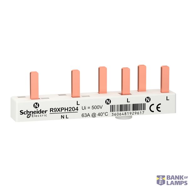 Busbar 1P+N 2P RCCB + 2 MCB (4 pcs) image 1
