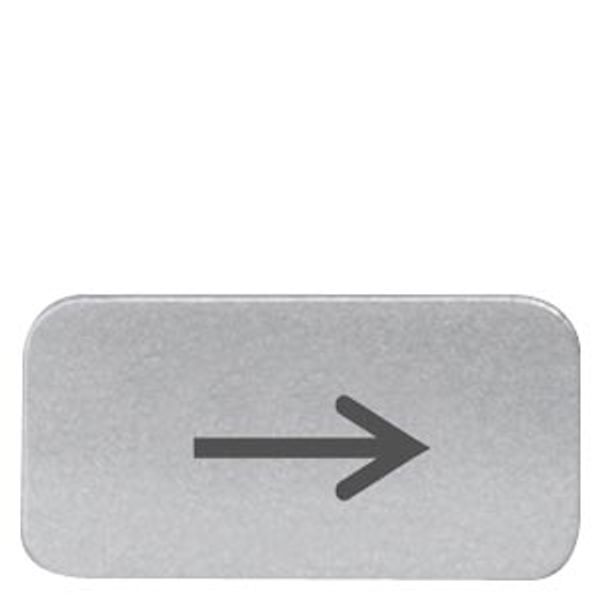 Labeling plate for 3SB2 symbol: Motion in arrow direction* image 1