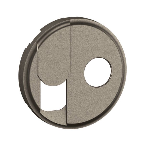 TV + RJ SOCKET ROCKER TITANIUM image 5