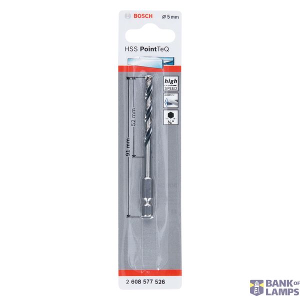 HSS PointTeQ Hex Drill Bit 5.0mm 1 pcs. image 2