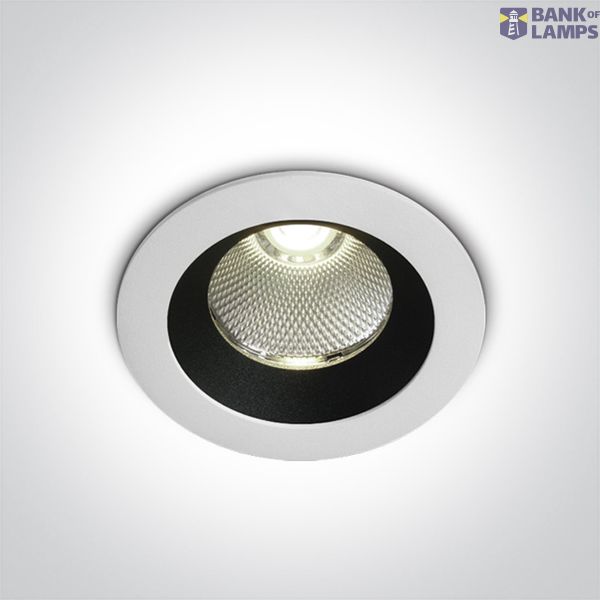 WHITE COB LED 12W CW IP65 38deg 700mA DARK LIGHT image 1