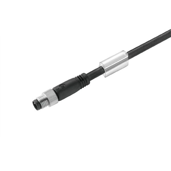 Sensor/actuator line, One end without connector, M8, Number of poles : 3, 10 m, pin, straight, Shielded: Yes, LED: No, Sheath material: PUR, Halogen: No image 1