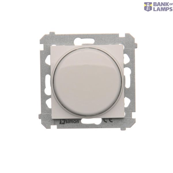 Dimmer for dimmable LED's, rotary-push, 1 pole, white image 1