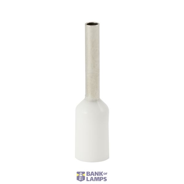 Single insulated sleeve terminal HI 0.75/8-bi white, Al/Cu image 1