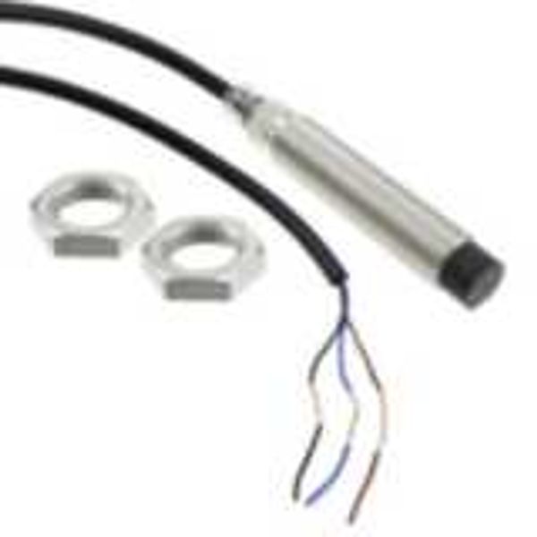 Proximity sensor, inductive, nickel-brass, long body, M12, unshielded, E2B 2186E image 3