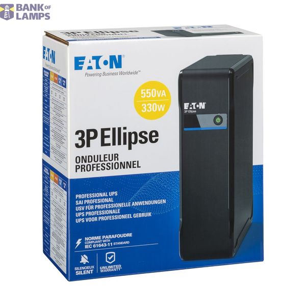 Eaton 3P Ellipse UPS FR, 550 VA, 330 W, Input: C14, Outputs: (3) Frenc image 4