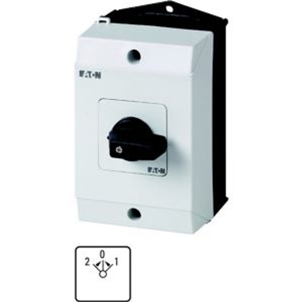 T0-4-15374/I1 Changeoverswitches, T0, 20 A, surface mounting, 4 contact unit(s), Contacts: 8, 45 °, momentary, With 0 (Off) position, with spring-return from both d image 4