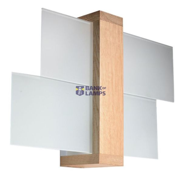 WALL LAMP FENIKS 1 NATURAL WOOD E27 1X60W IP20 image 3