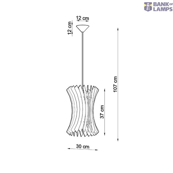 HANGING LAMP ORIANA E27 1X60W IP20 image 7