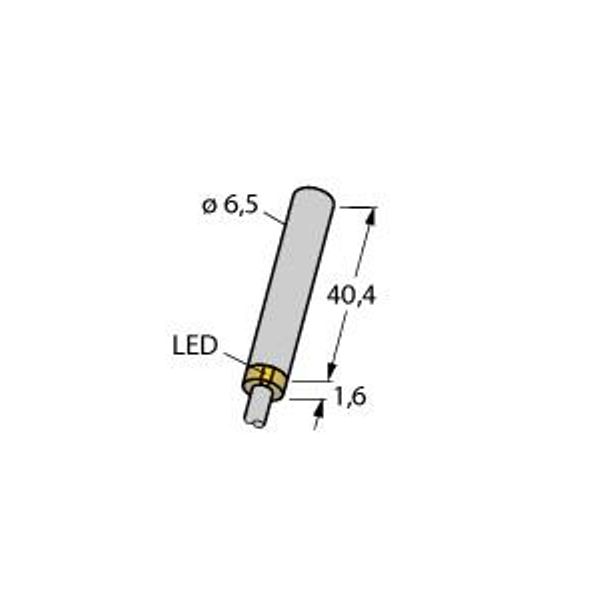 Inductive Sensor With Extended Switching Distance   BI2U-EH6.5-RP6X image 1