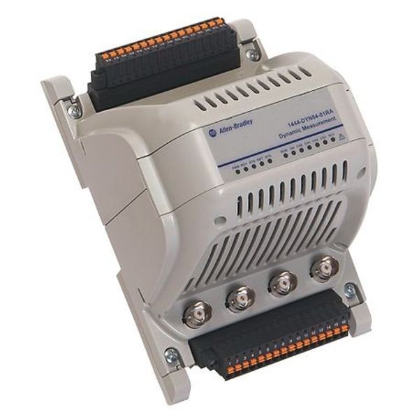 Allen-Bradley 1444-DYN04-01RA Dynamic Measurement Module, 4 Dynamic Inputs, 2 TTL Speed Inputs, 1 Relay, 2-Port EtherNet/IP (DLR), Synchronous or AsynchronousDynamic Measurements, Position Measurements.Use with 1444-TB-A Base and DYN RPC set. image 1