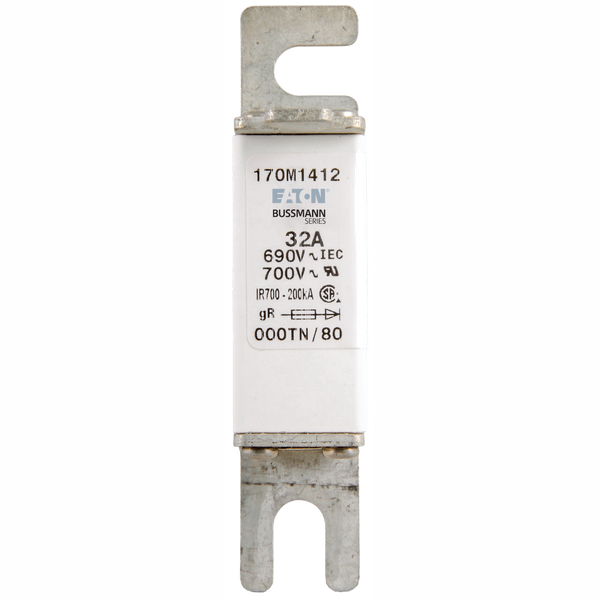 High-speed fuses uR DIN 43653, size 000, 125A 690Vac image 1
