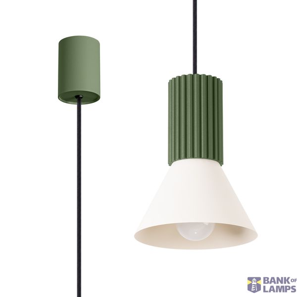 Pendant lamp ESTRIA 1 beige/olive green image 2