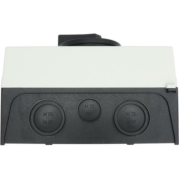 P3-63/I4/SVB-SW Main switch, P3, 63 A, surface mounting, 3 pole, STOP function, With black rotary handle and locking ring, Lockable in the 0 (Off) position image 35