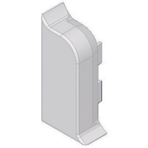 SLK END PIECE LEFT 20X50 RAL9001 image 2