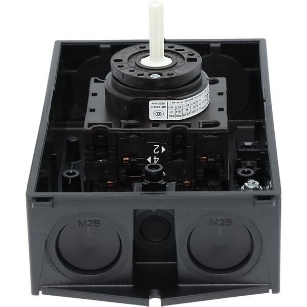 T3-2-8400/I2 Reversing switches, T3, 32 A, surface mounting, 2 contact unit(s), Contacts: 4, 45 °, maintained, With 0 (Off) position, 1-0-2, Design number 8400 image 29