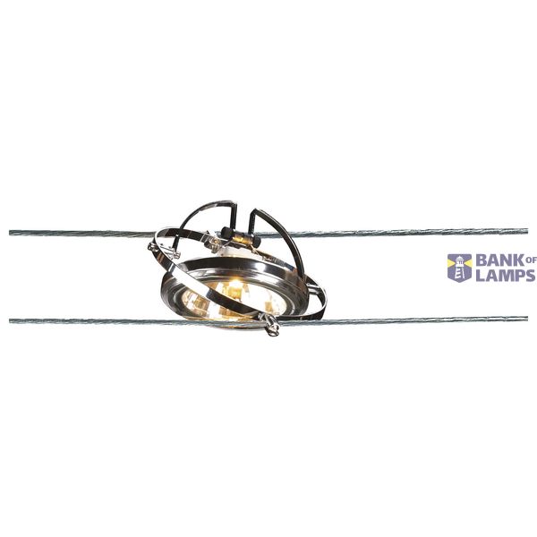 WIRE LAMP QRB, chrome, max. 50W image 1