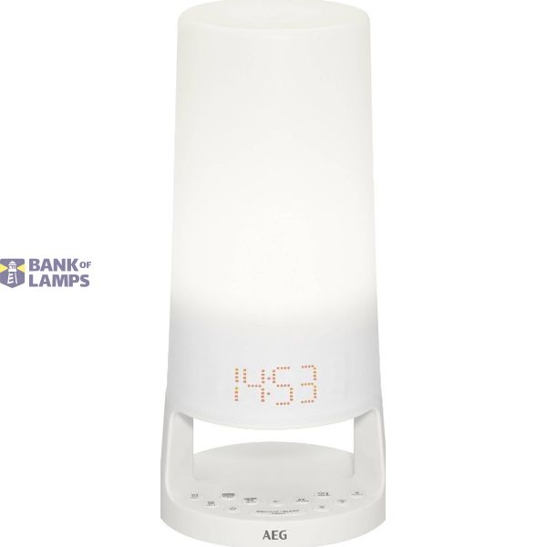 Table Lamp Radio Alarm Clock FM AUX image 1