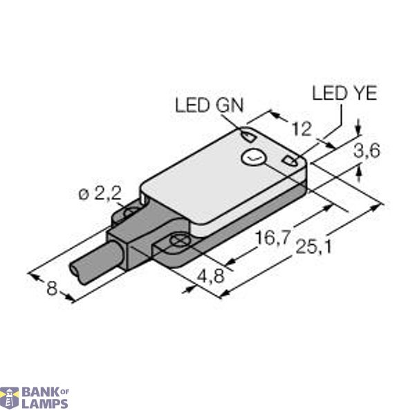 Photoelectric Sensor Opposed Mode Sensor (Emitter/Receiver)   VS2KRN5 image 1