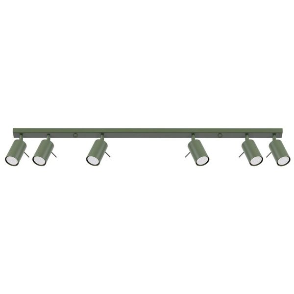 RING CEILING LAMP 6L OLIVE GREEN 6XGU10 image 1