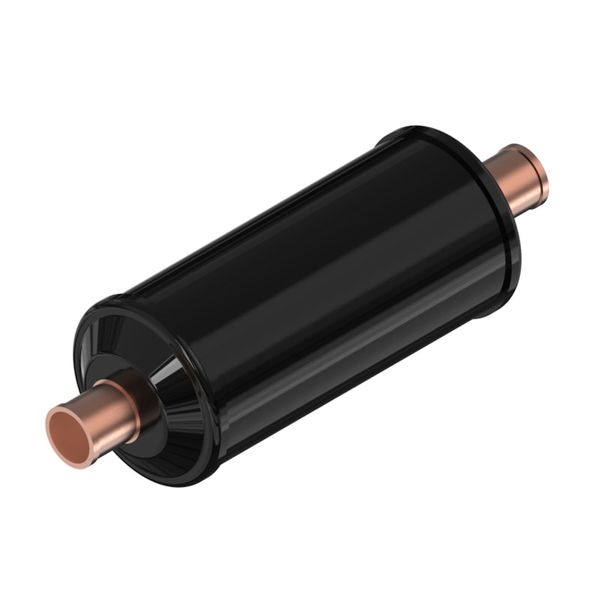 Hermetic bi-flow filter drier, DMB, 30 cu.in., Steel Cu-plated image 1