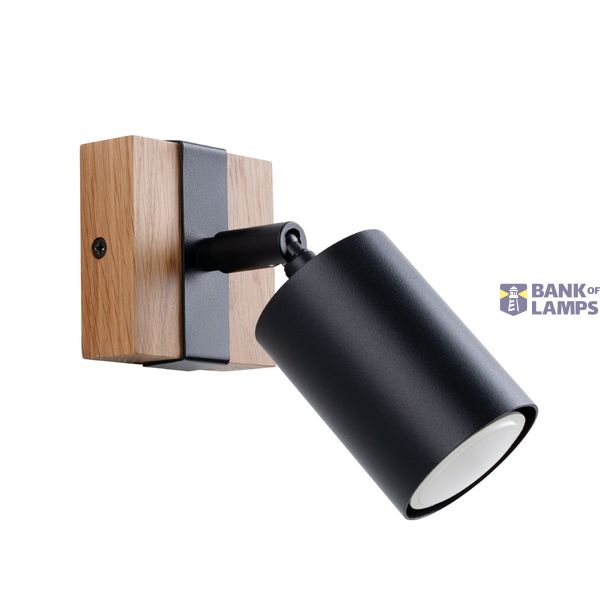 Wall lamp FAGER 1 black image 1