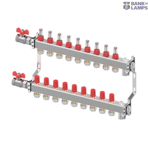 SSM manifold bundle, STAINLESS STEEL, Number of heating manifold connections [loops] [Max]: 9, 6 bar image 1
