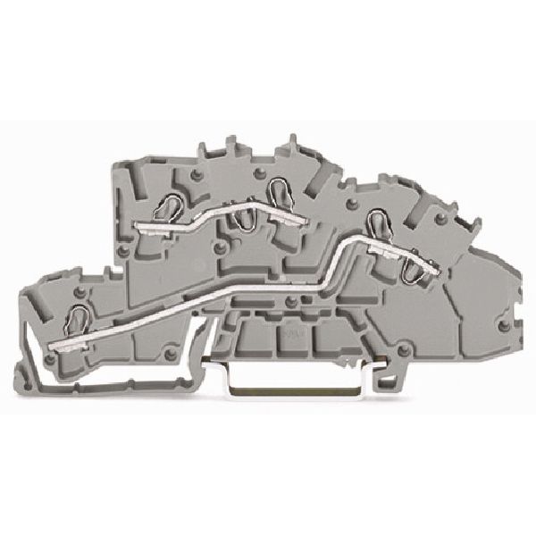 Multilevel installation terminal block L/L Push-in CAGE CLAMP® gray image 2