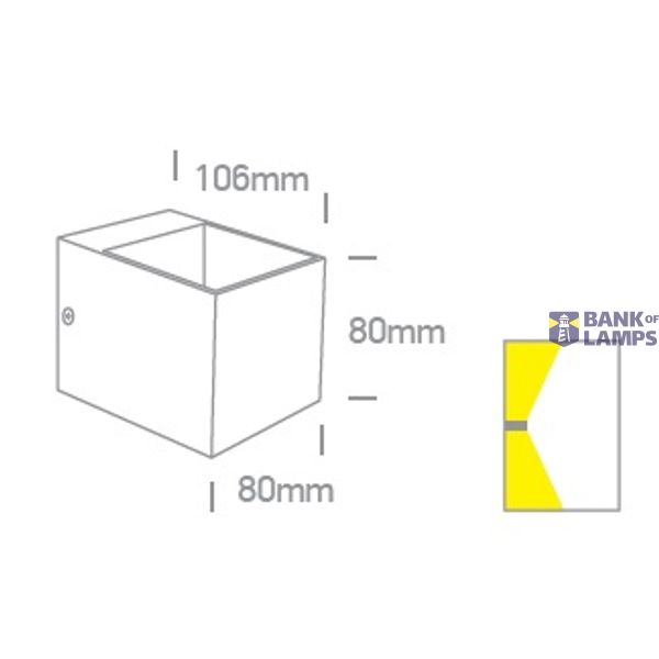 WHITE G9 6W WALL LIGHT image 2