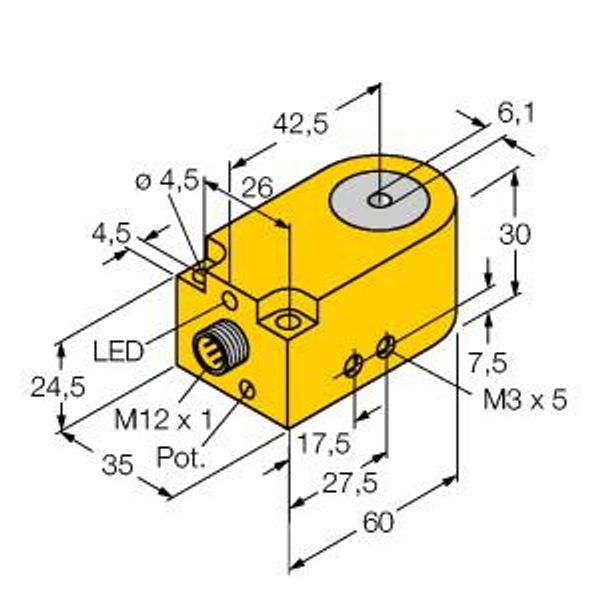 Inductive Sensor Ring Sensor   BI6R-W30-DAP6X-H1141 image 1