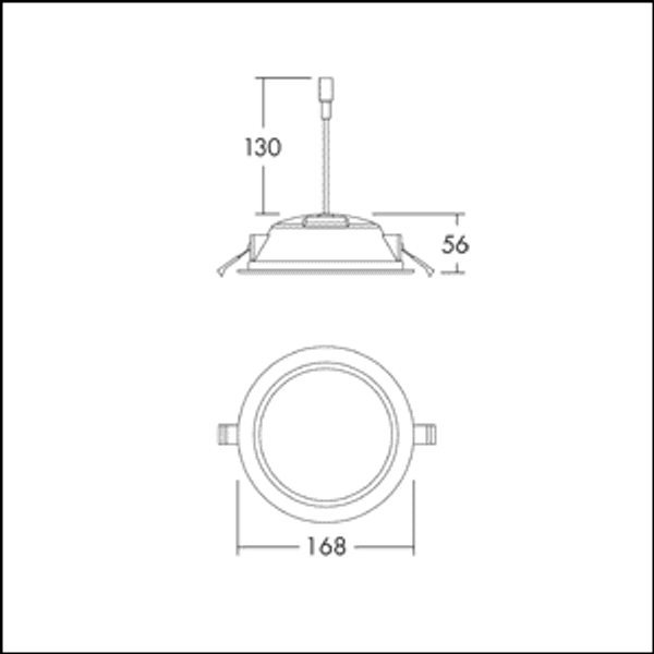 AMY VARIOFLEX 150 1500 830/35/40 - Recessed Downlight IP44 image 7
