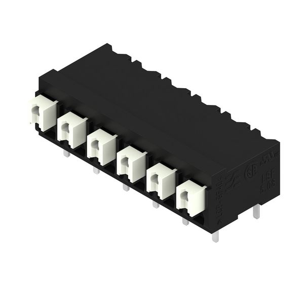 Printed circuit board terminals, 5.08 mm, Number of poles: 6, 90°, Solder pin length (l): 3.5 mm, black, PUSH IN with actuator, Clamping range, max. : 1.5 mm², Tube image 2