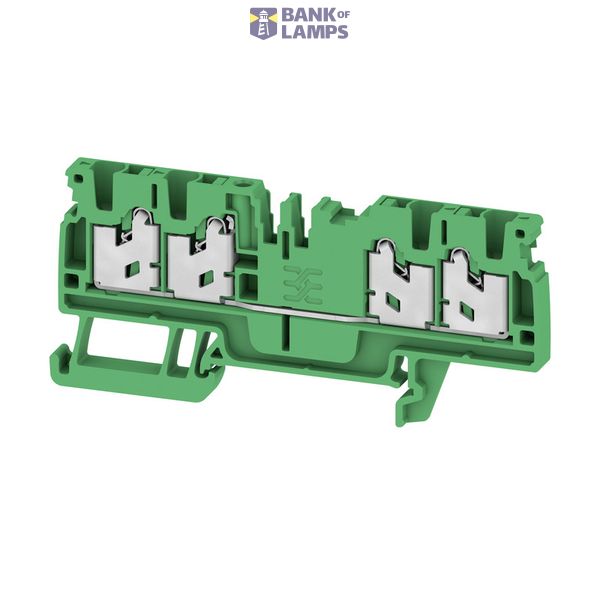 Feed-through terminal block, SNAP IN, green, 2.5 mm², 24 A, 800 V, Num image 1