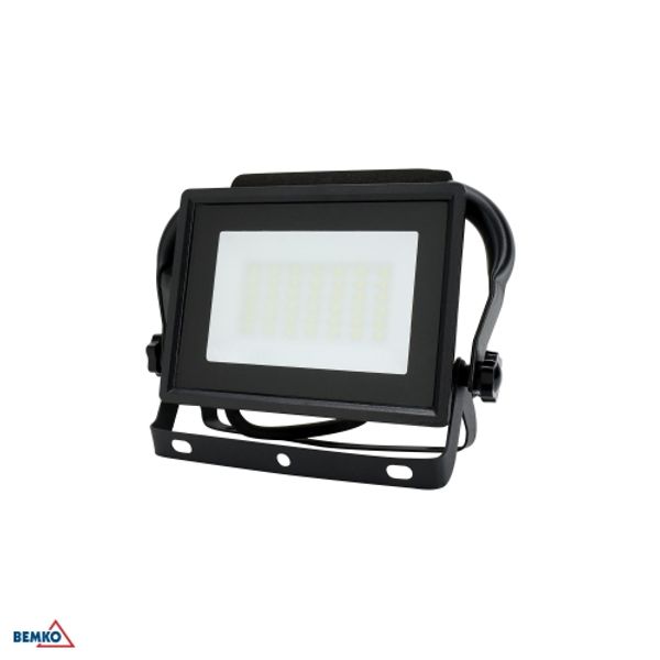 LED FLOODLIGHT SMD KASTEL 2 30W 6500K 2550LM IP65 BLACK 1,5M PORTABLE image 1