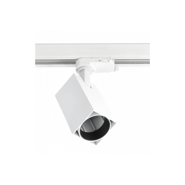 Track luminaire LIMA, GU10, max. 20 W, AC220-240V, IP20, square, white image 1
