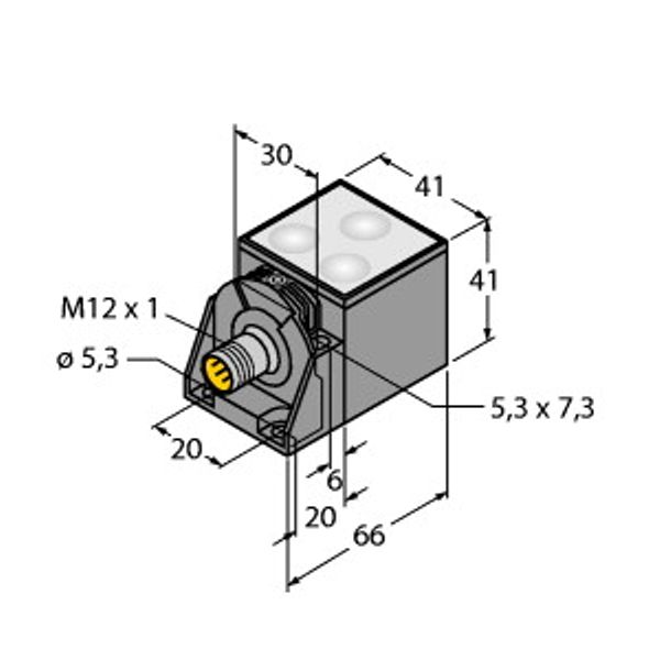 LED Machine Light Mountable cube light   ML-CA40G-9X3-CWW-H1141 image 1