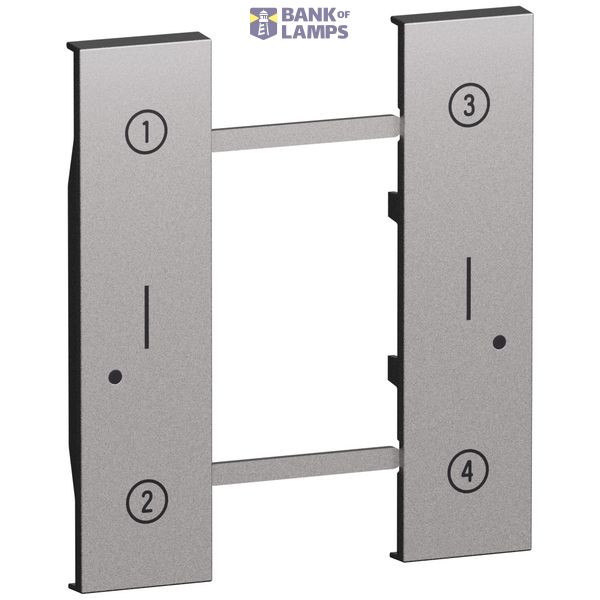 L.NOW-COVER 4 SCENES WIRELESS SWITCH STEEL image 1