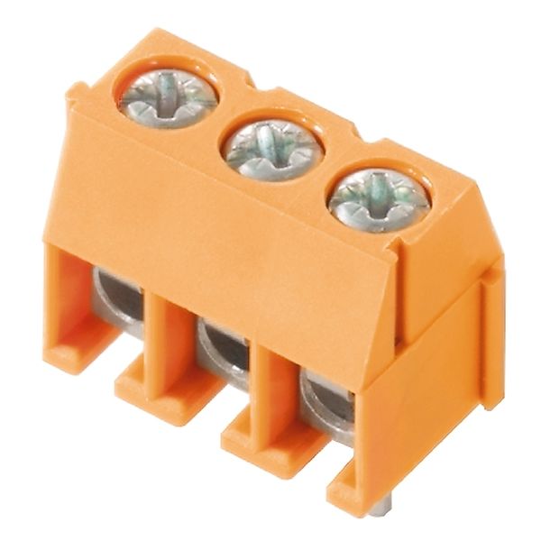 Printed circuit board terminals, 3.50 mm, Number of poles: 2, 90°, Solder pin length (l): 3.5 mm, tinned, Pale green, Pressure clamp connection, Clamping range, max. : 1.5 mm², Box image 2
