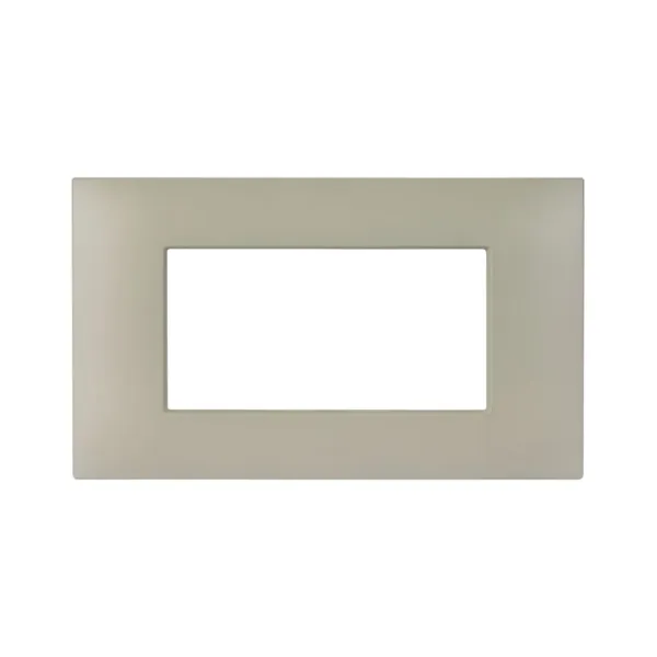 YOUNG S44 TECHNOPOLYMER COVER PLATE, DOVE GREY COLOUR - MATT FINISH - 4 MOD. image 1