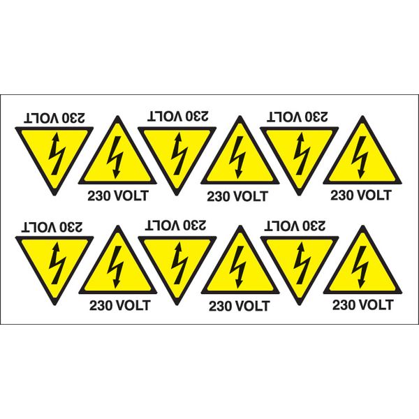 Adhesive label - Dimensions: 175 x 95 mm image 1