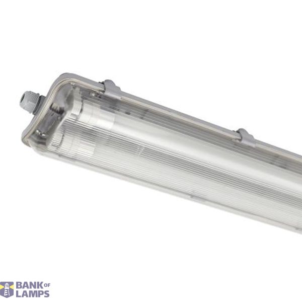 LED TL Luminaire with Tube - 2x9W 60cm 2160lm 4000K IP65 image 1
