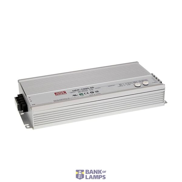HEP-1000-48 switching power supply, industrial, aluminum case, 1008W, 48V, 21A, MEAN WELL image 1