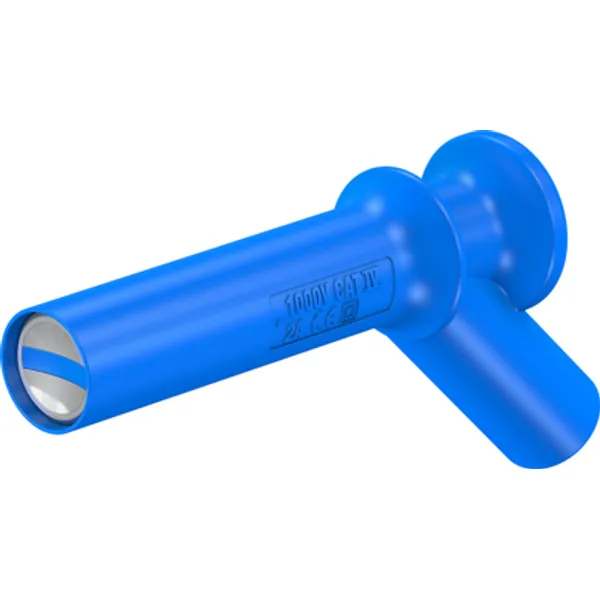 Magnetic adapter, 11 mm magnetic head to 4 mm socket, blue, CAT IV, 66.9515-23 image 1