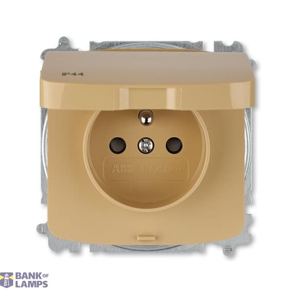 5519A-A02997 D Socket Outlets CSN-Norm with Hinged Lid beige - Tango image 1